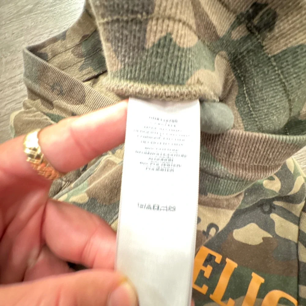 True Religion Joggers Adult 30 Camo Green Cotton Blend Logo Graphic 30x26 Lounge